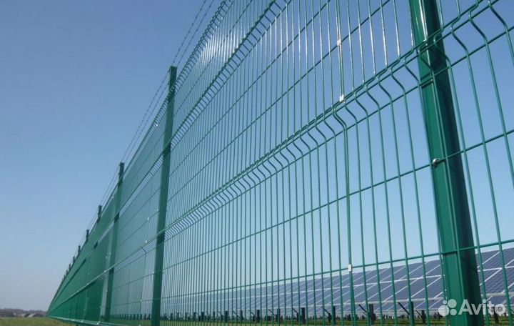 Забор из 3D сетки ,ворота качественно