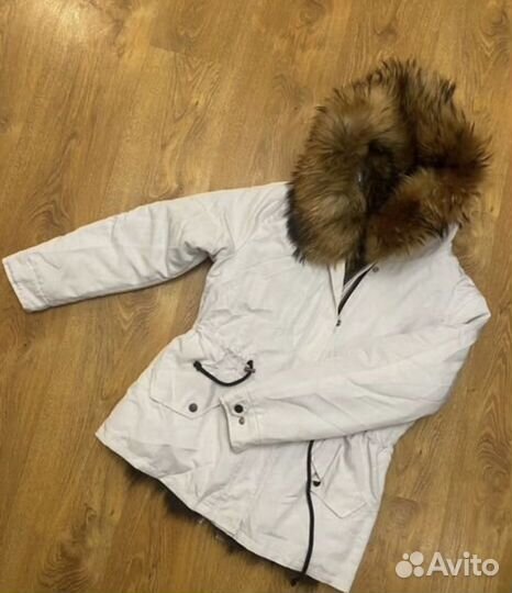 Парка с натуральным мехом