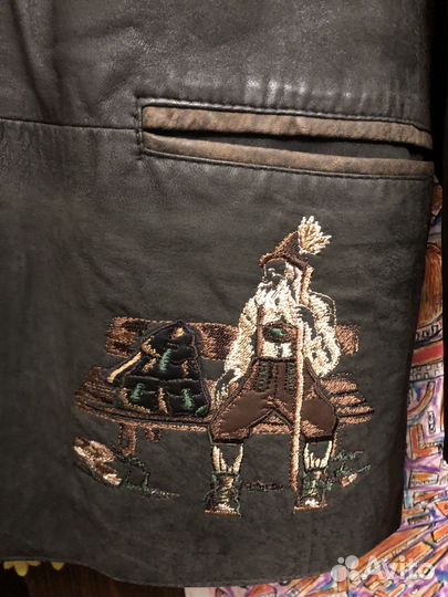 Замшевый натуральный пиджак