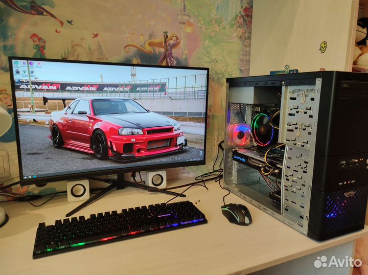 Игровой компьютер core i7/ rx580/ 16Gb