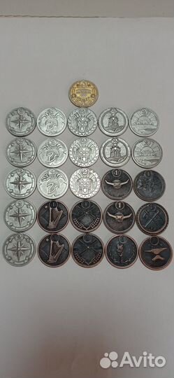 Монеты (жетоны) из пятерочки