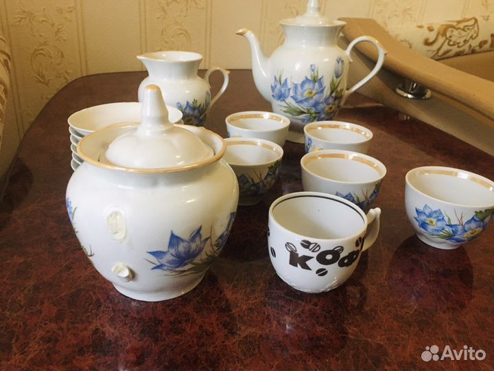 Чайный керамический сервиз СССР