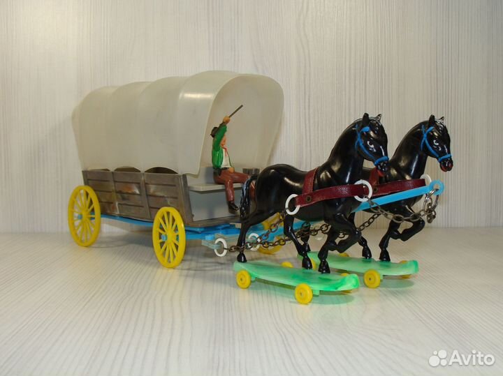 Индейцы и ковбои гдр. N 403D Фургон с возницей 5