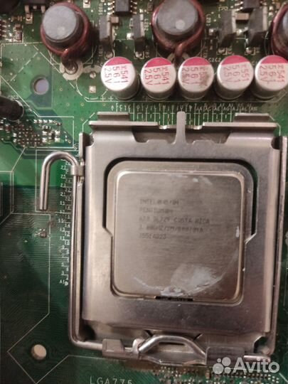 Материнская плата с процессором 775