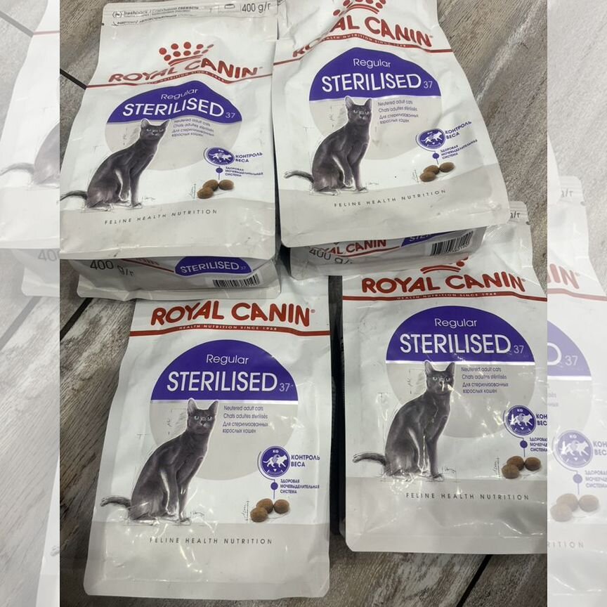 Корм кошкам royal canin sterilised 4 шт по 500 гр