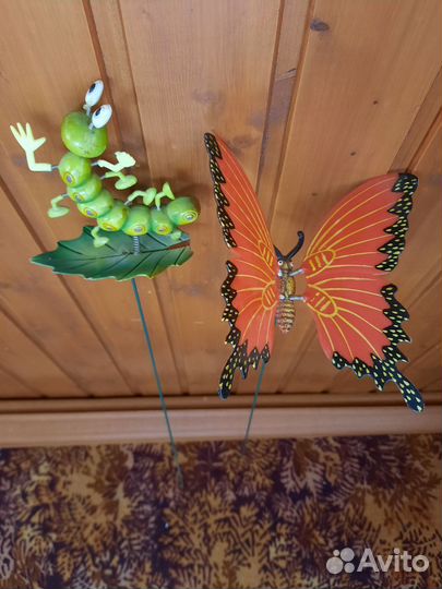 Штекер садовый опора для цветов кокосовое волокно