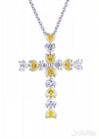 Крест в стиле Harry Winston Symbols Heart-Shaped D