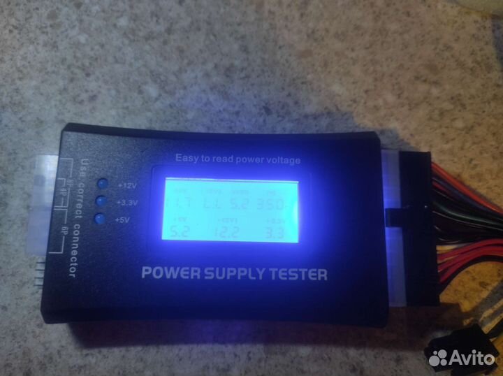 Тестер компьютерного блока питания