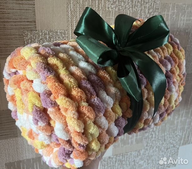 Плед пуффи детский плюшевый