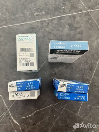 Линзы контактные