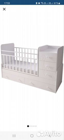 Кроватка-трансформер Lovely Giraffe