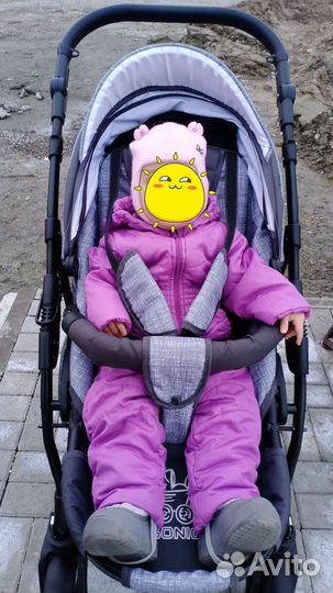 Коляска 3 в 1 зима-лето sonic verdi универсальная