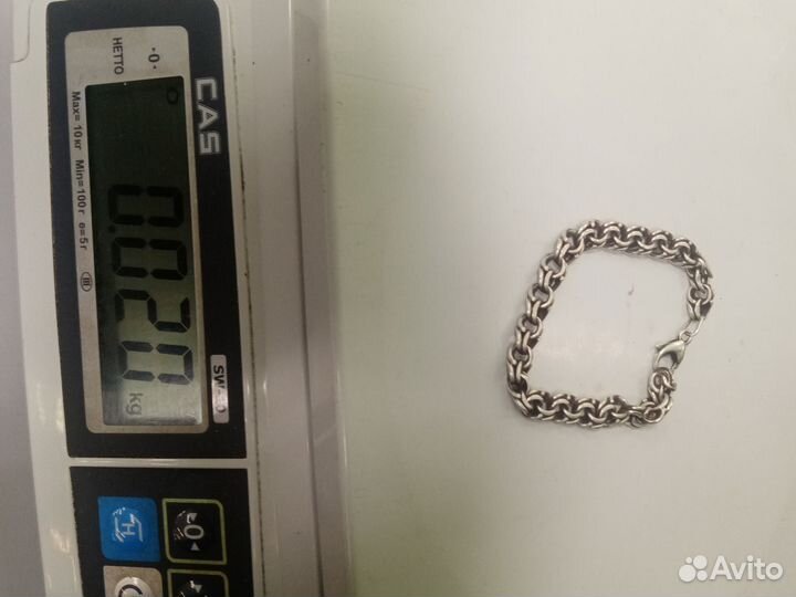 Серебряный браслет мужской 925