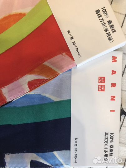 Uniqlo marni шклковый шарф
