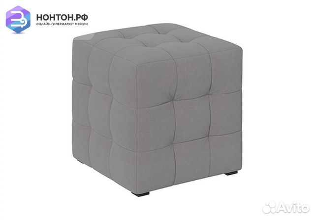 Пуф тип 1 светло-серый