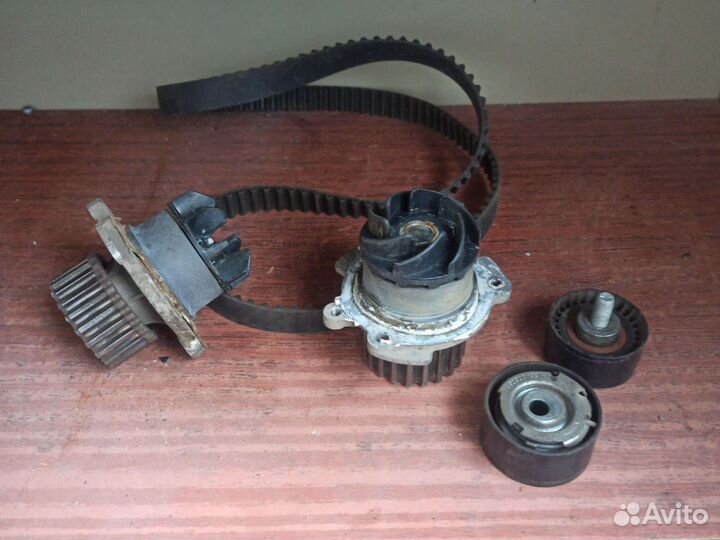 Помпа (2 шт), ролики ремень на Калину 1,4*16 Кл