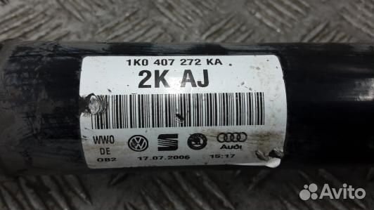 Привод передний правый volkswagen touran (1T1, 1T2