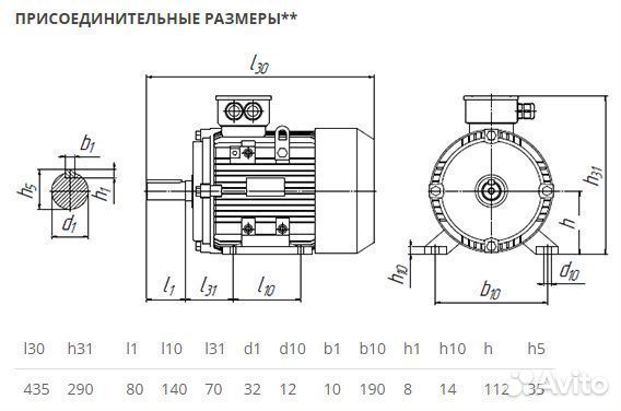 Электродвигатель аир 112мв8 (3кВт-750об) новый