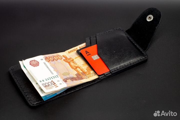 Кошелек из натуральной кожи ручной работы