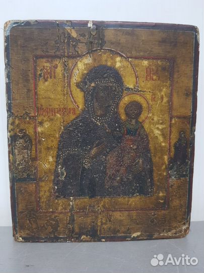 Икона Смоленской Божьей Матери «Одигитрия» 19 век