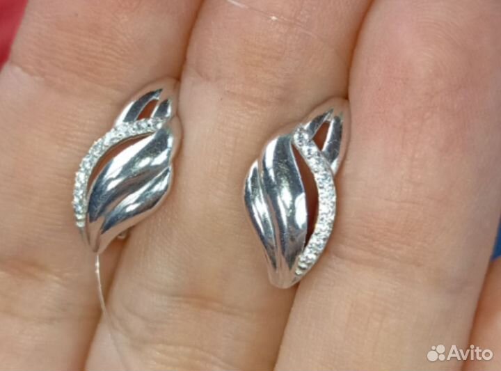 Серьги серебро