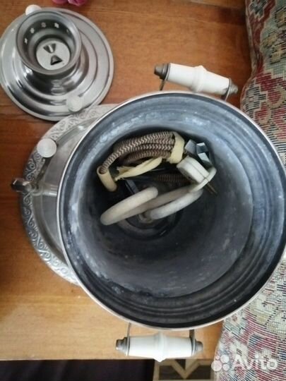 Самовар и поднос мельхиоровый