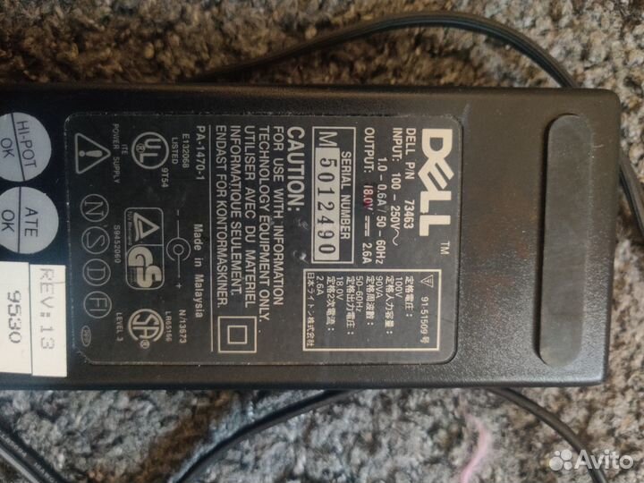 Блок питания Dell 73463 18В