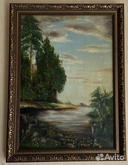 Картина Сосны у воды