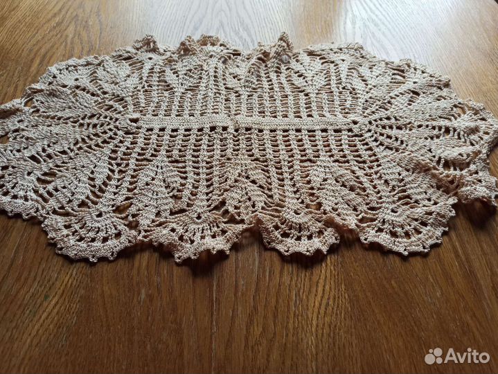 Салфетка кружевная вязанная крючком ручная работа