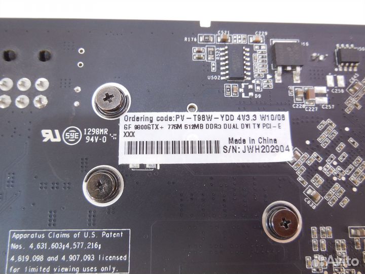 Видеокарта PCI-E XFX GeForce 9800GTX+ /512Mb PV-T9