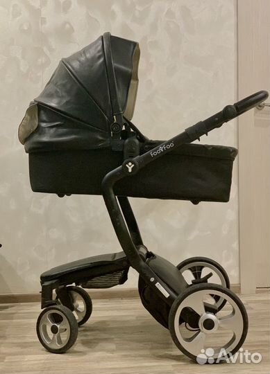Коляска из эко кожи
