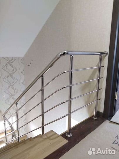 Перила из нержавеющей стали с установкой