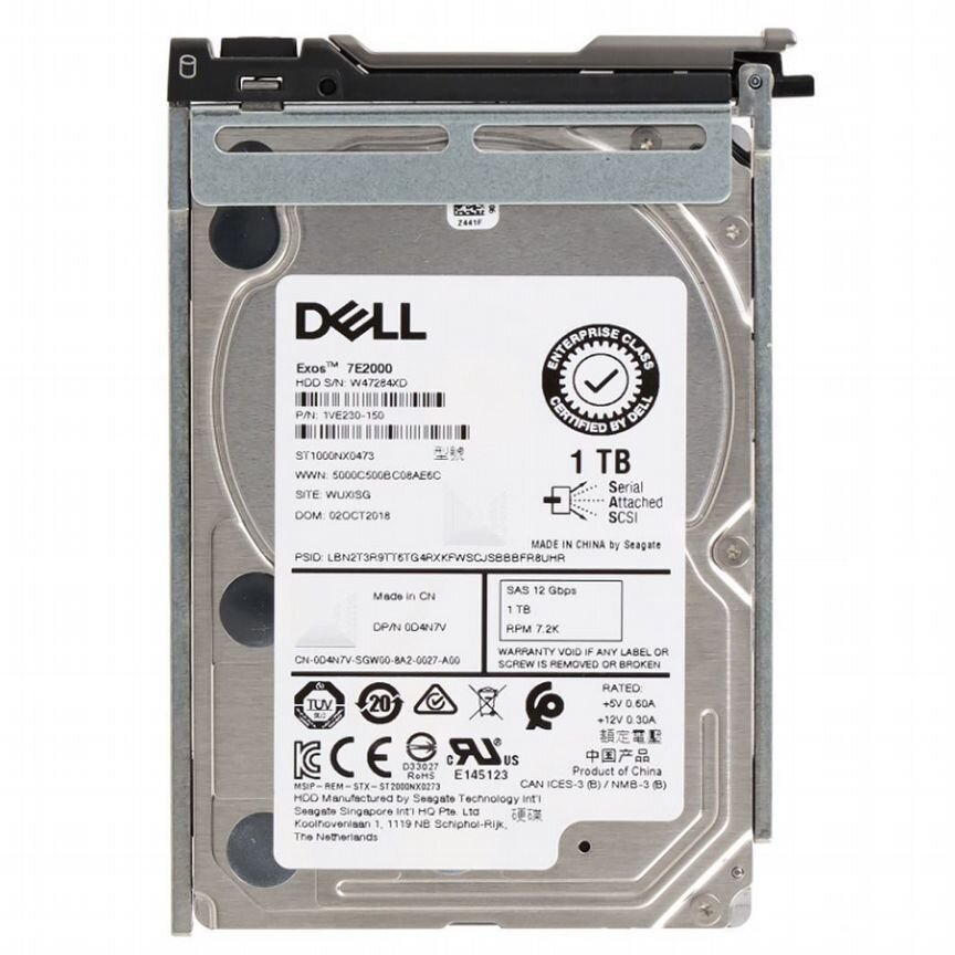 [D4N7V] Жесткий Диск Dell 1tb Sas 2,5" Hdd D4n7v