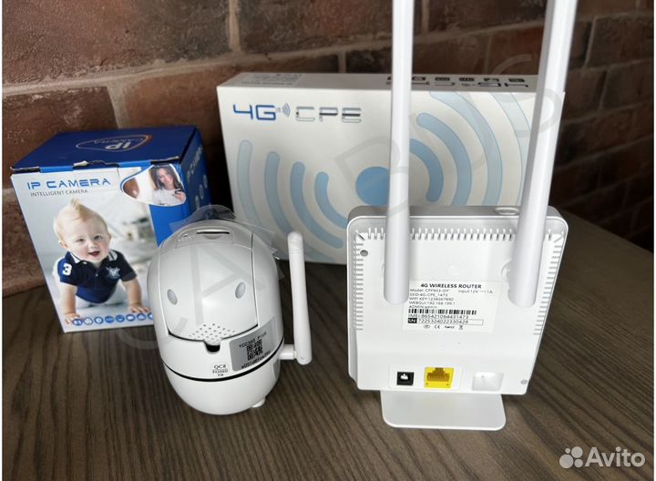 Набор видеонаблюдения камера и роутер