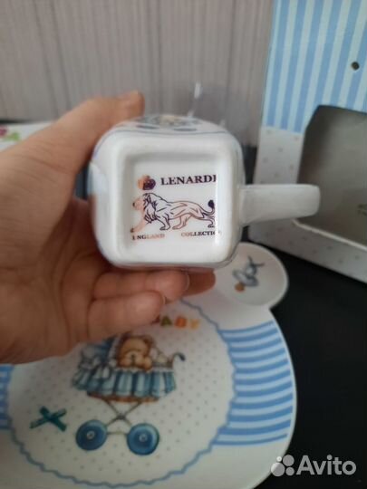 Новый детский набор посуды, фарфор