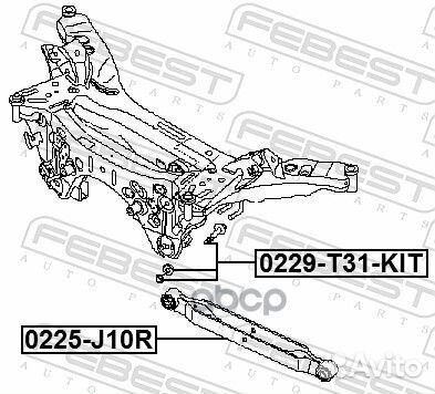 Болт с эксцентриком (ремкомплект) nissan qashqa