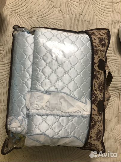 Бортики и балдахин в кроватку новые