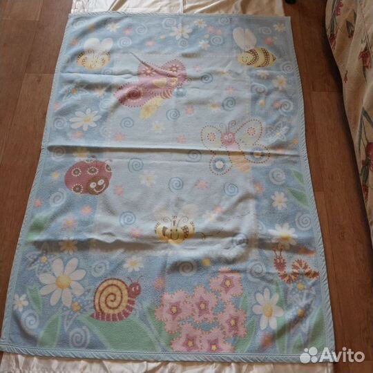 Одеяло детское шерстяное, байковое