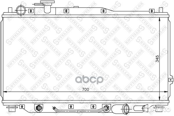 Радиатор, охлаждение двигателя 1026469SX Stellox