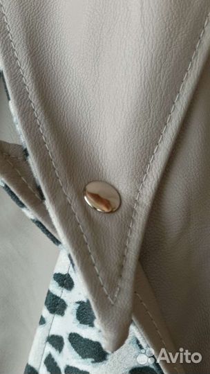 Косынка из экокожи на подкладке