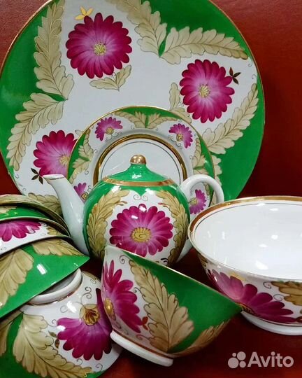 Сервиз чайный с пиалами Узбекистан