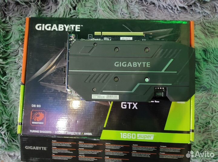 Видеокарта gigabyte GeForce GTX 1660 super D6