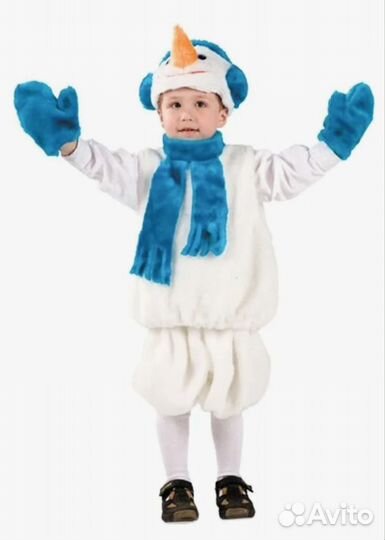 Детский новогодний костюм снеговика