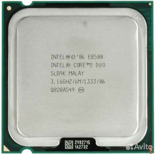 Процессор 775 Intel core 2 Duo E8500