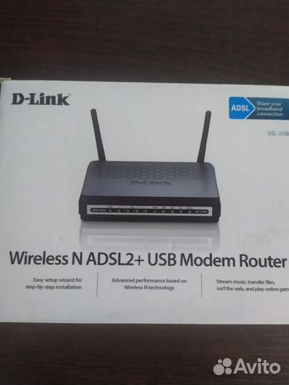 Маршрутизатор D-Link Wireless N adsl2+USB Mobem