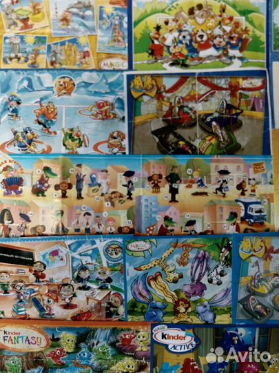 Коллекция вкладышей от Киндер- сюрпризов