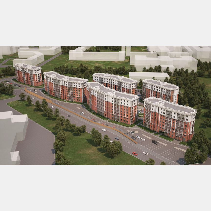 1-к. квартира, 41,1 м², 3/8 эт.