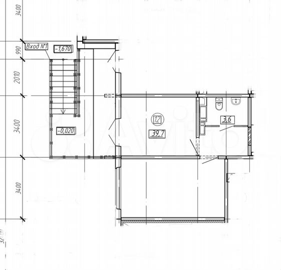 Свободного назначения, 40.1 м²