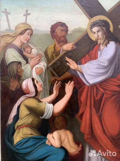 Картина на Церковную тему. Крестный путь