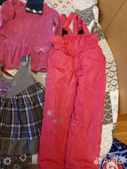 Платья полукомбинезон пакет вещи на девочку 98-104
